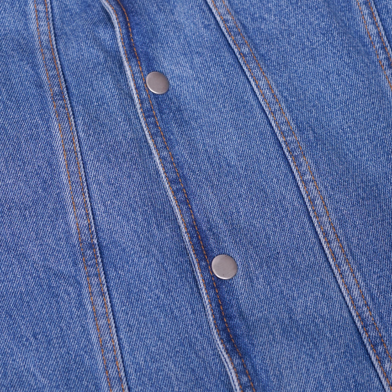 Men's LVAD HEARTMATE Blue Denim Vest