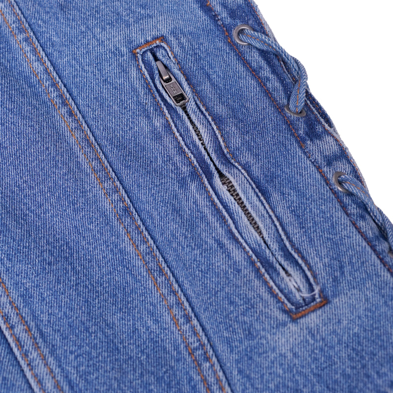 Men's LVAD HEARTMATE Blue Denim Vest