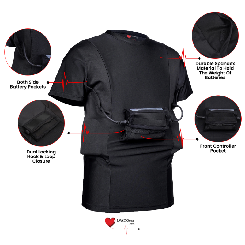 HeartWare LVAD Men Shirt Black