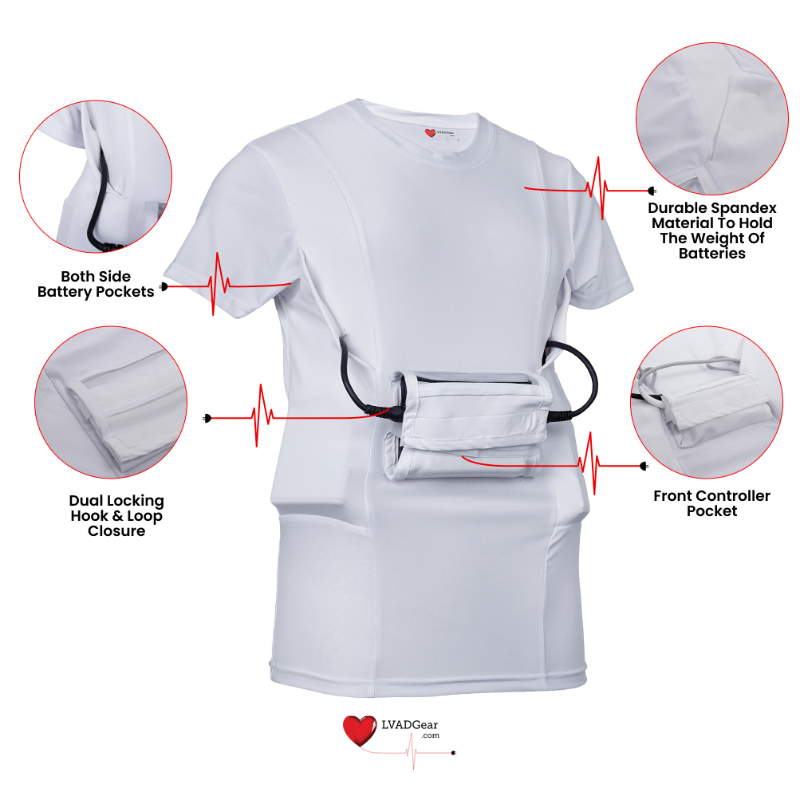 HeartWare LVAD Men Shirt White