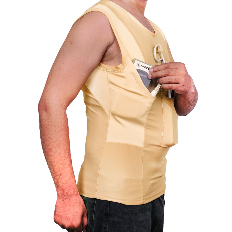 LVAD Men Tank Top for HeartMate Nude LVAD Gear