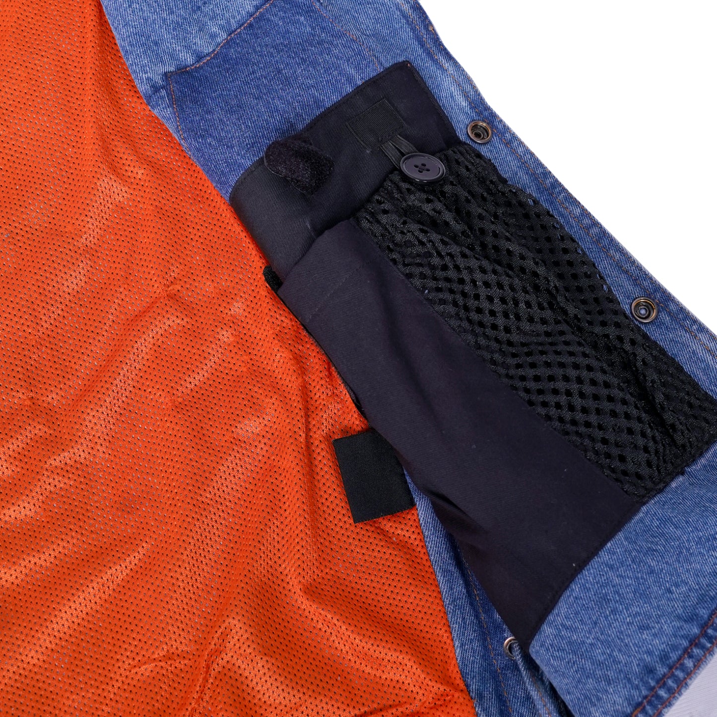 Men's LVAD HEARTMATE Blue Denim Vest