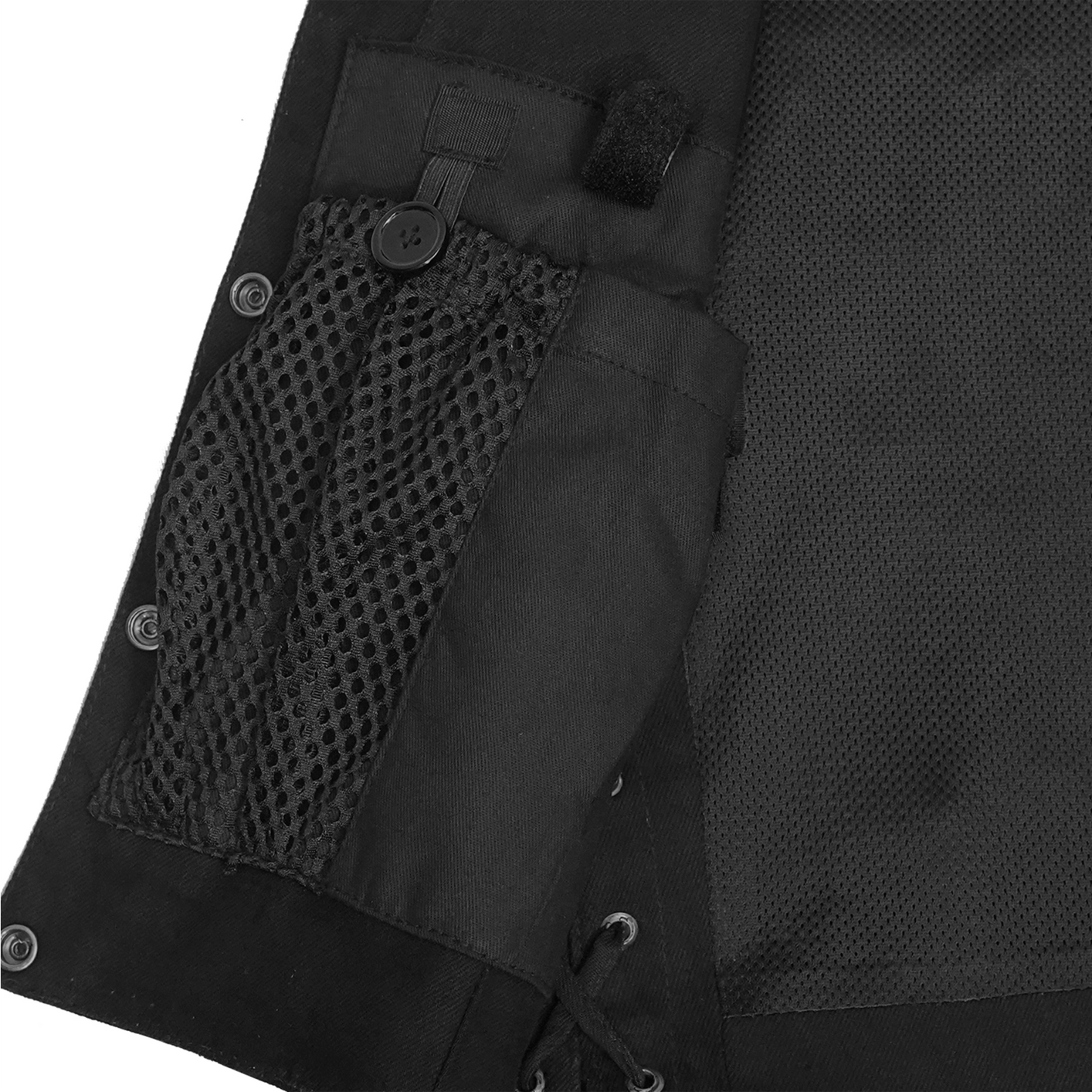 Womens LVAD HEARTMATE Black Denim Vest