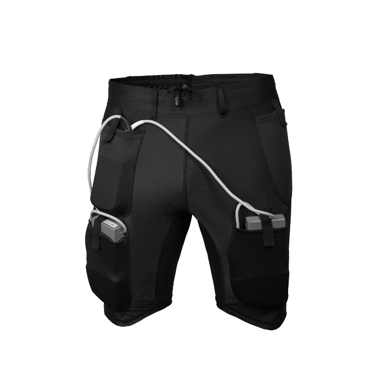 LVAD Black Medical Short Unisex for HeartMate 2 & 3, Moisture-wicking, durable shorts designed for secure device support.