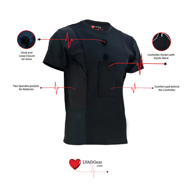 LVAD HeartMate Men Shirt Black