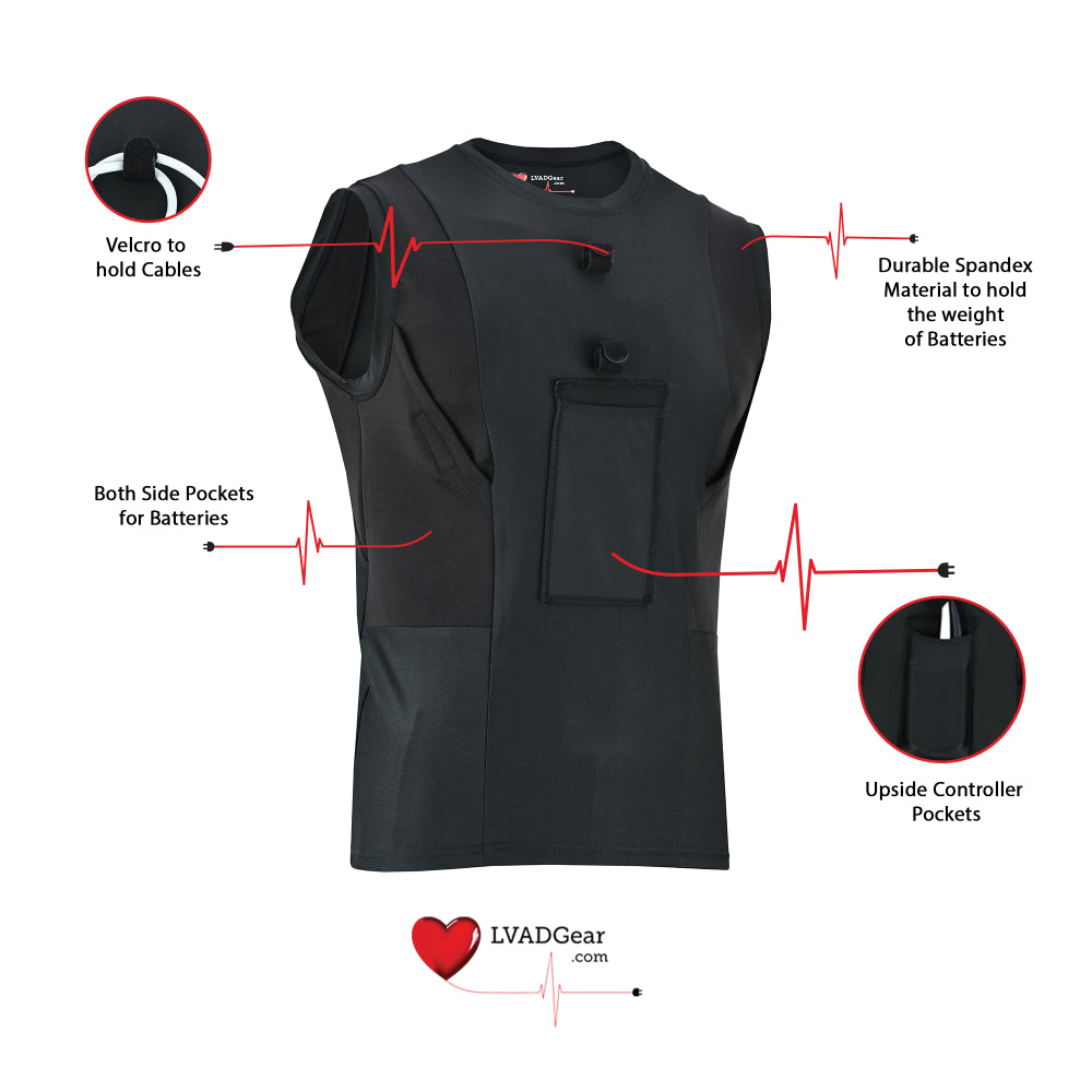 Lvad Black Tank Top and Shorts Bundle