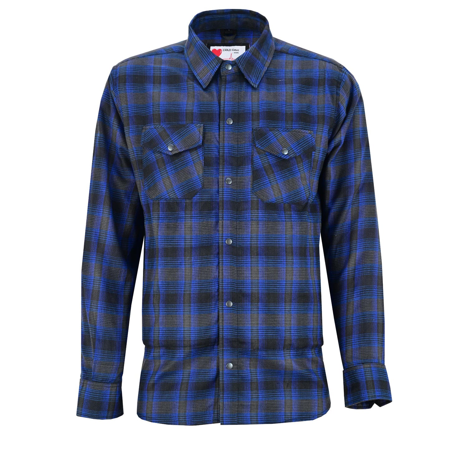 LVAD Men’s Flannel Shirt Daze Blue & Black