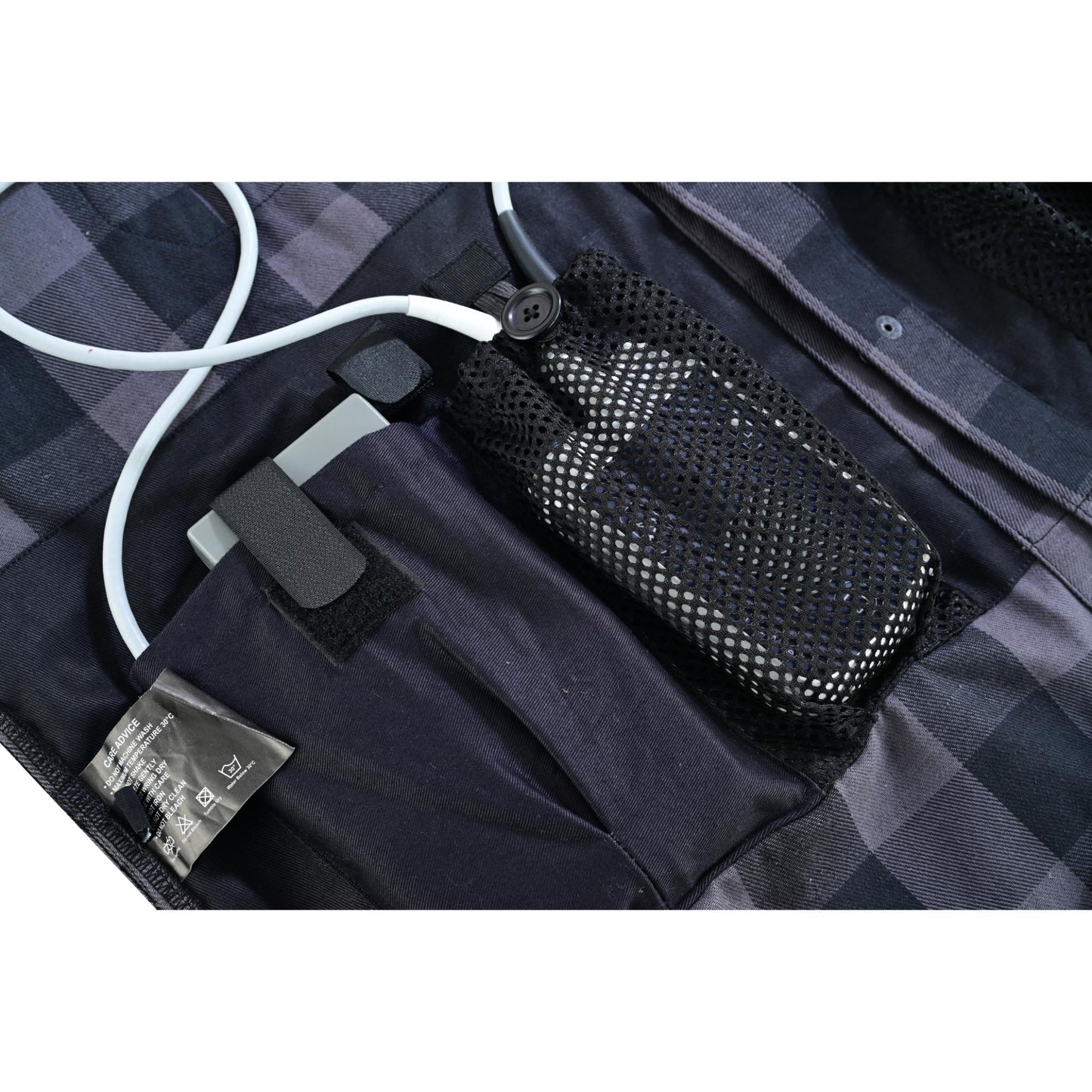 LVAD Men’s Flannel Shirt Gray & Black