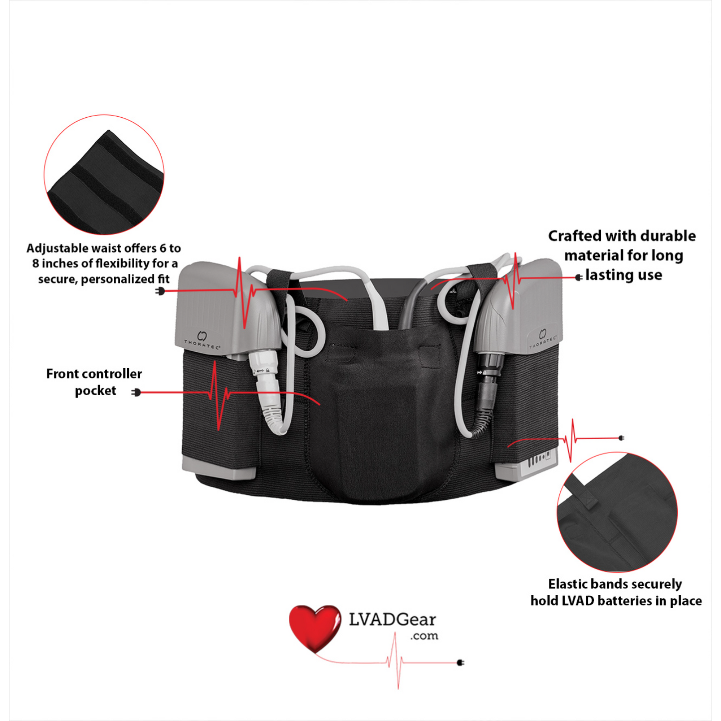 LVAD HeartMate Sleeping Belt
