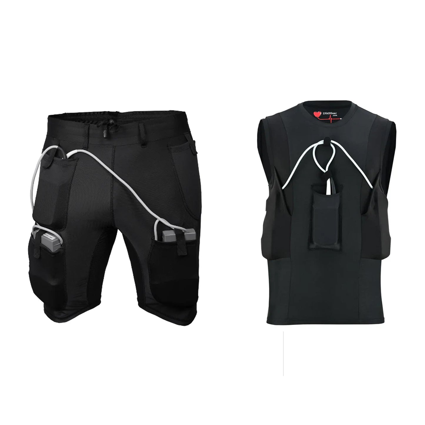 Lvad Black Tank Top and Shorts Bundle