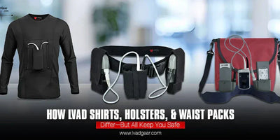 How LVAD Shirts, Holsters, & Waist Packs Differ—But All Keep You Safe