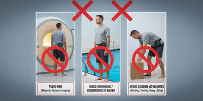 What should never be performed on an LVAD patient?