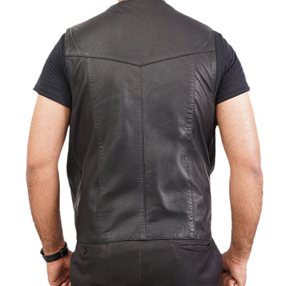 Men's Leather LVAD Vest