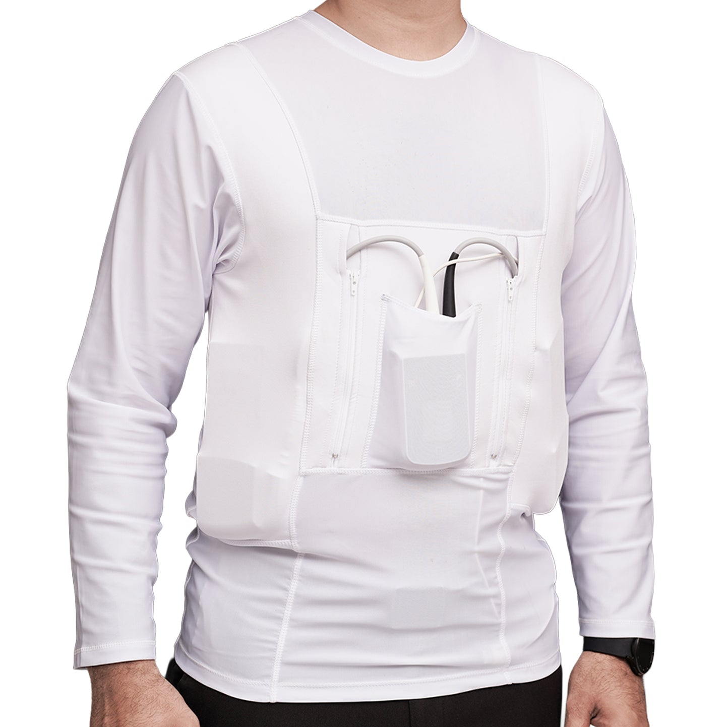LVAD HeartMate Men's Full Sleeves Shirt White