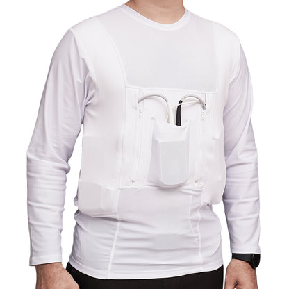 LVAD HeartMate Men's Full Sleeves Shirt White
