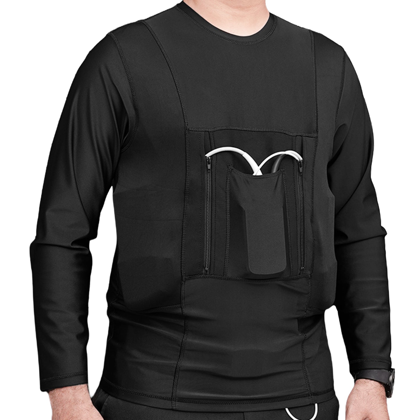 LVAD HeartMate Men's Full Sleeves Shirt Black