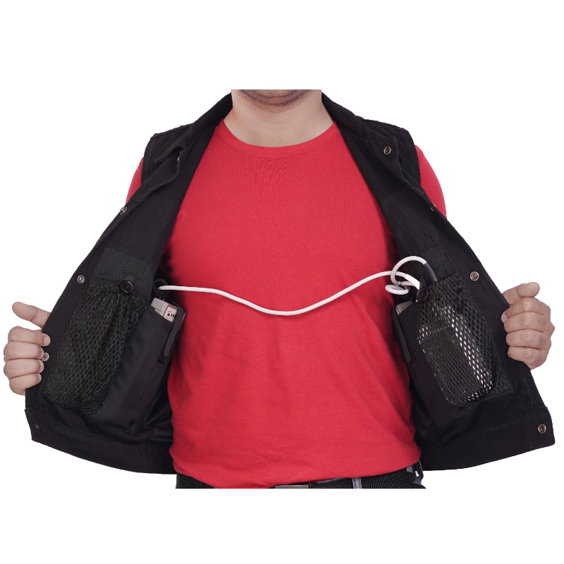Men's LVAD BLACK DENIM Vest