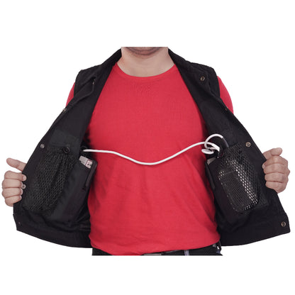 Men's LVAD BLACK DENIM Vest