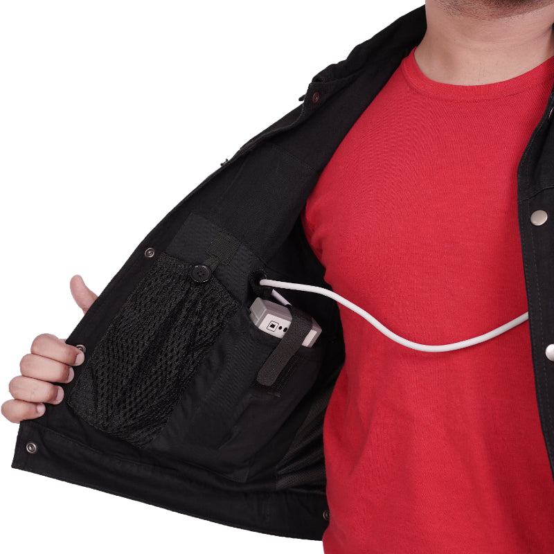 Men's LVAD BLACK DENIM Vest
