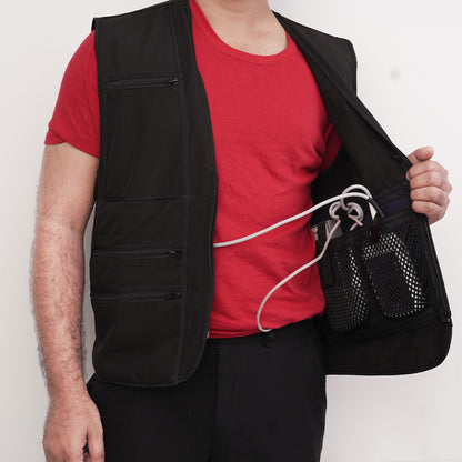 LVAD HeartMate Men’s Textile Vest – Black