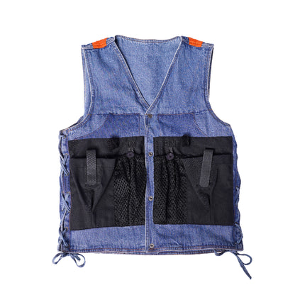 Men's LVAD HEARTMATE Blue Denim Vest