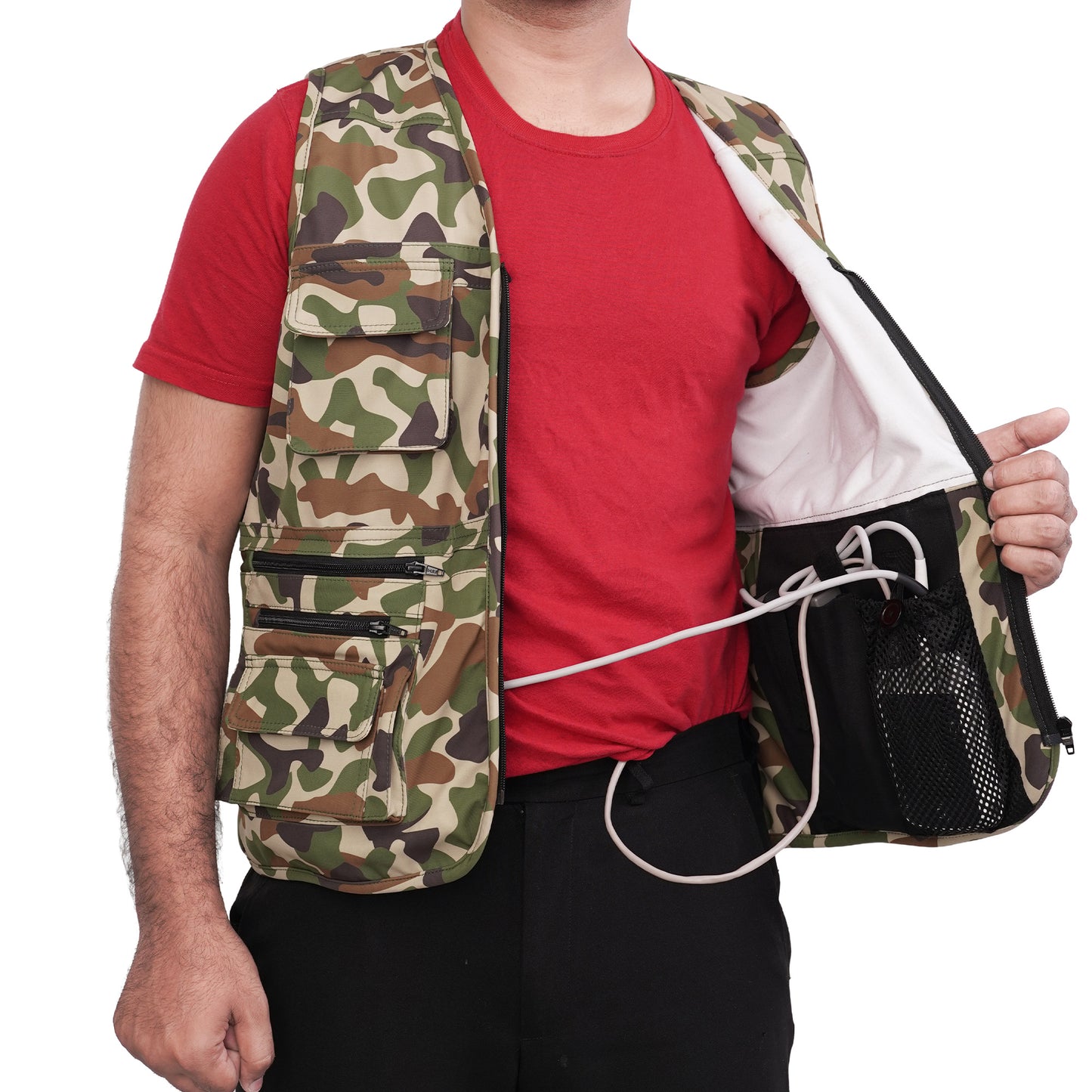LVAD HeartMate Men's Textile Vest - Green Camo™