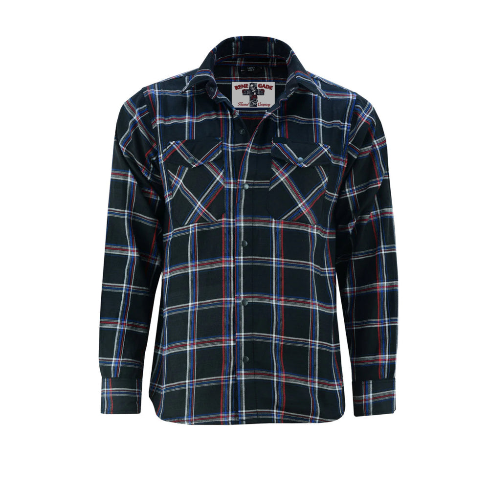 Flannel Shirt - Black, Red and Blue - LVAD Gear