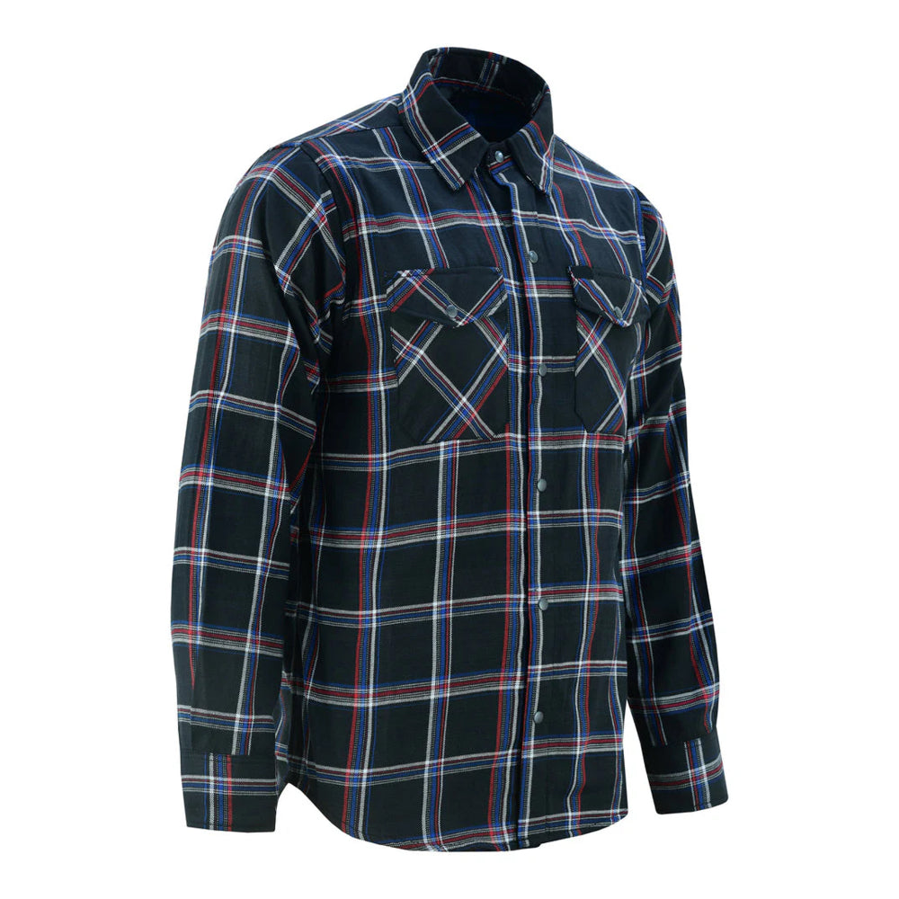 Flannel Shirt - Black, Red and Blue - LVAD Gear