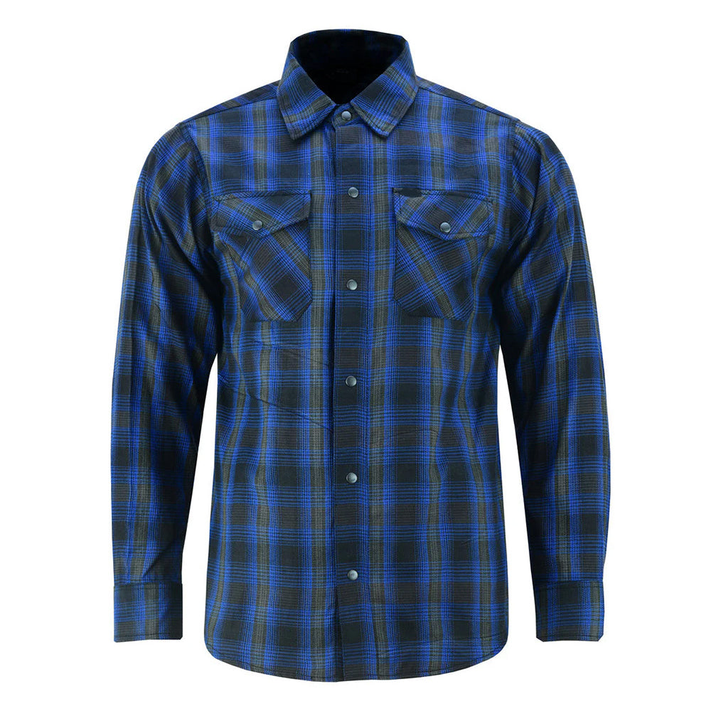 Flannel Shirt - Daze Blue and Black - LVAD Gear