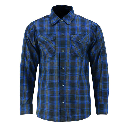 Flannel Shirt - Daze Blue and Black