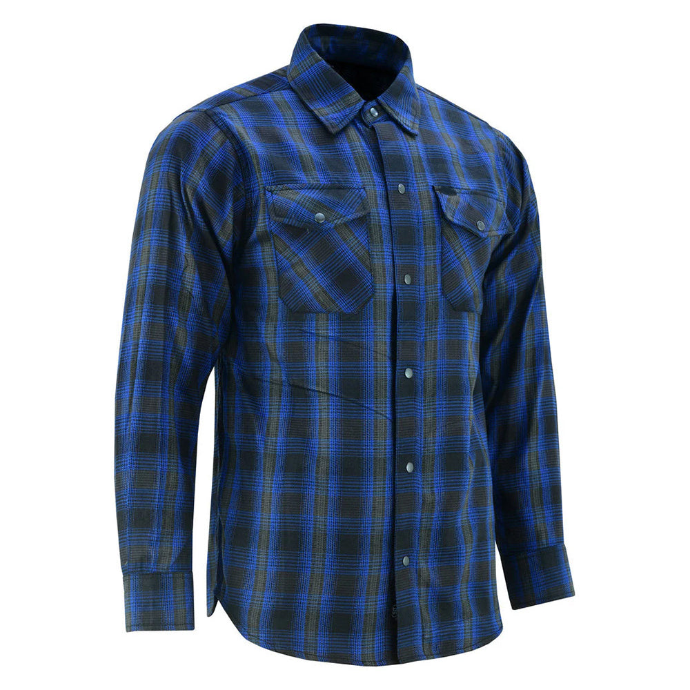 Flannel Shirt - Daze Blue and Black