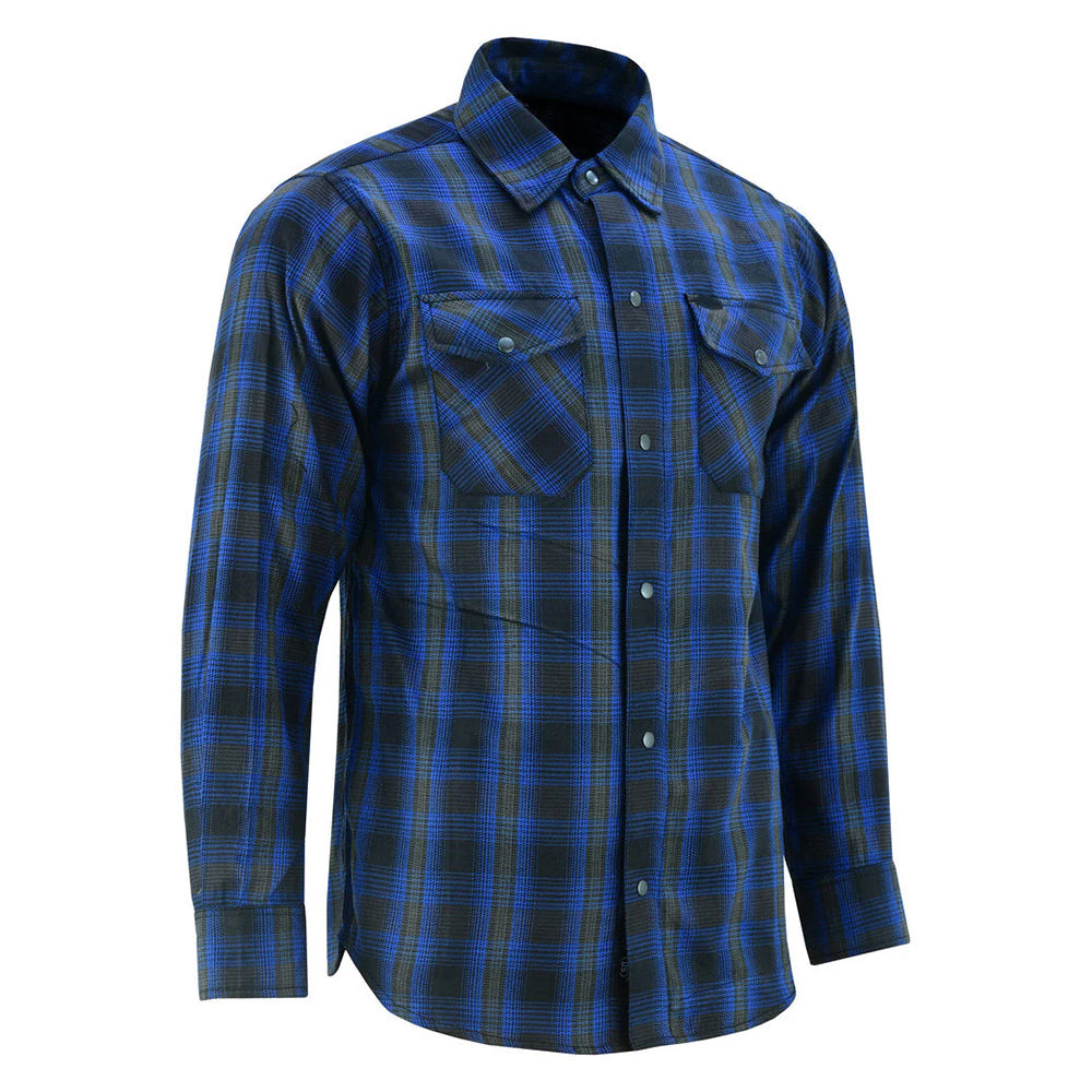 Flannel Shirt - Daze Blue and Black - LVAD Gear