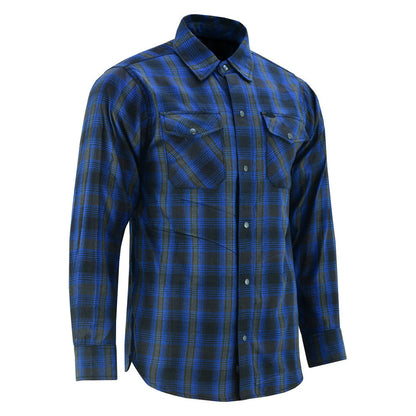 Flannel Shirt - Daze Blue and Black