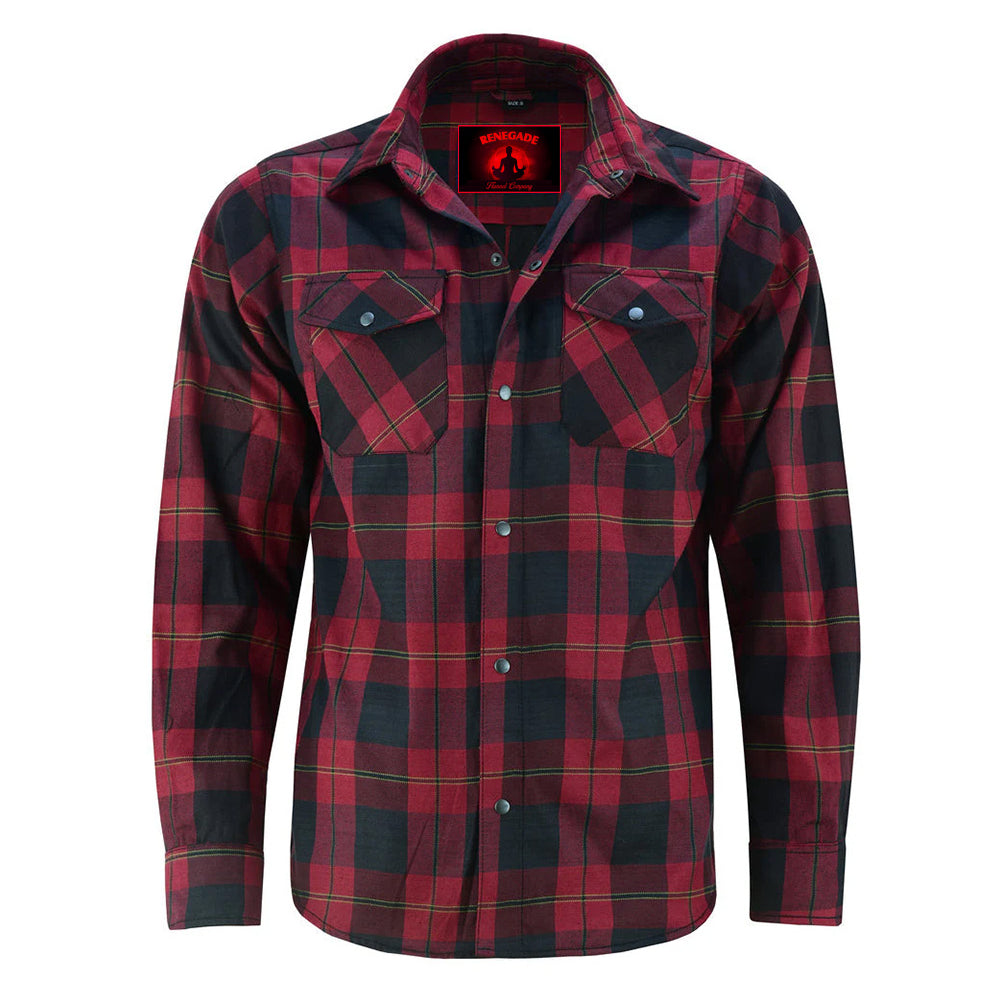 Flannel Shirt - Red and Black - LVAD Gear