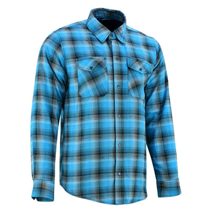 Flannel Shirt - Blue and Black Shaded