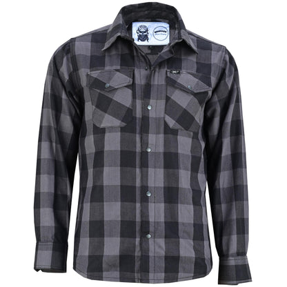 Flannel Shirt - Gray and Black