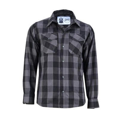 Flannel Shirt - Gray and Black