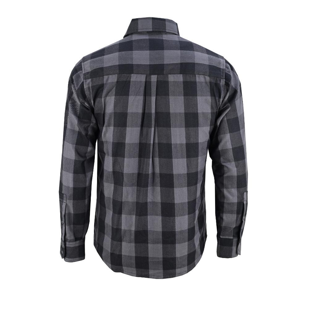 Flannel Shirt - Gray and Black