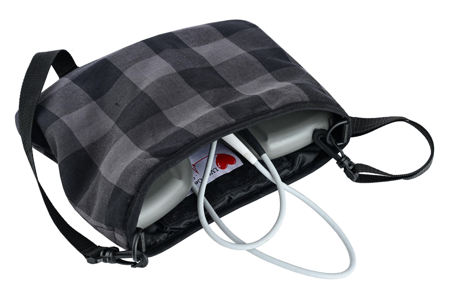 LVAD Flannel Grey Bag