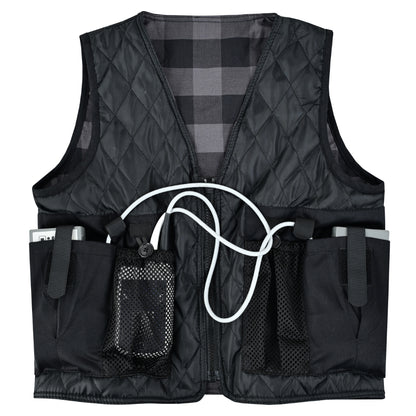 LVAD Flannel Vest Grey