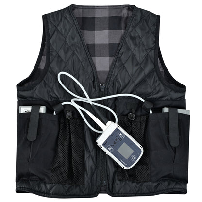 LVAD Flannel Vest Grey