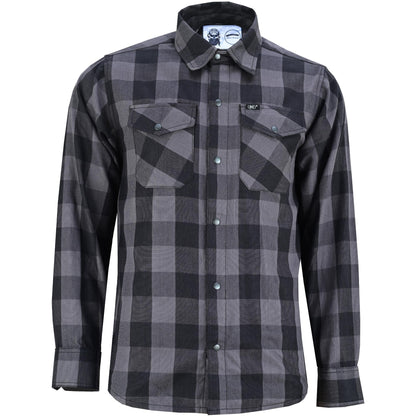 Flannel Shirt - Gray and Black