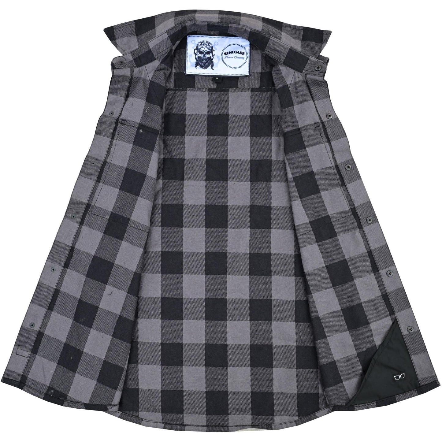 Men’s Gray Black Sleeveless Flannel