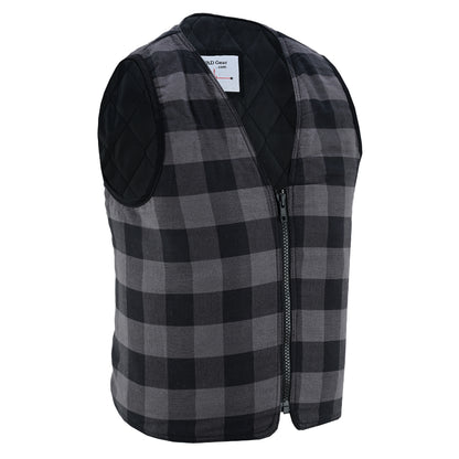 LVAD Flannel Vest Grey