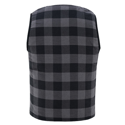 LVAD Flannel Vest Grey