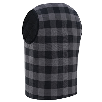 LVAD Flannel Vest Grey