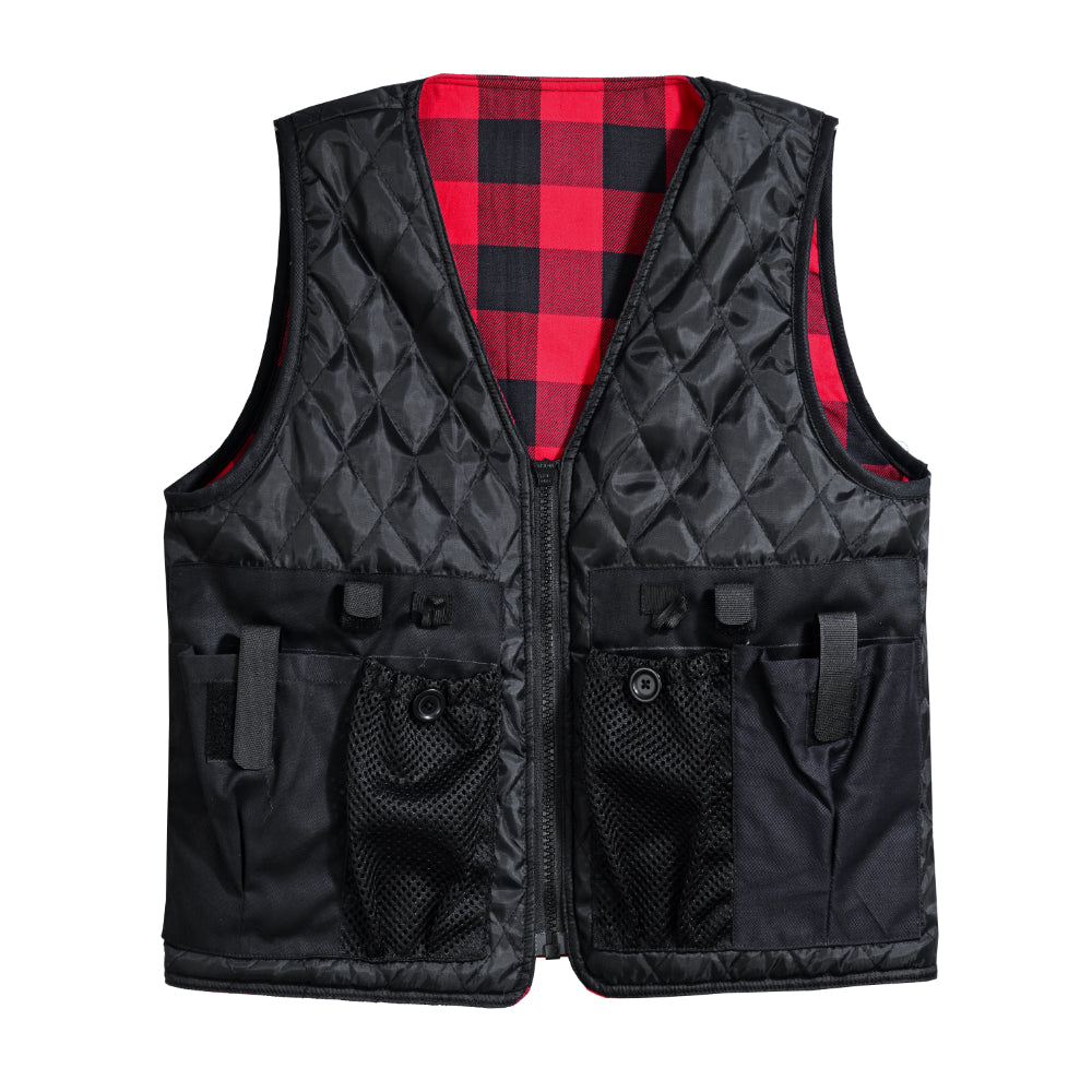 LVAD Flannel Vest Red