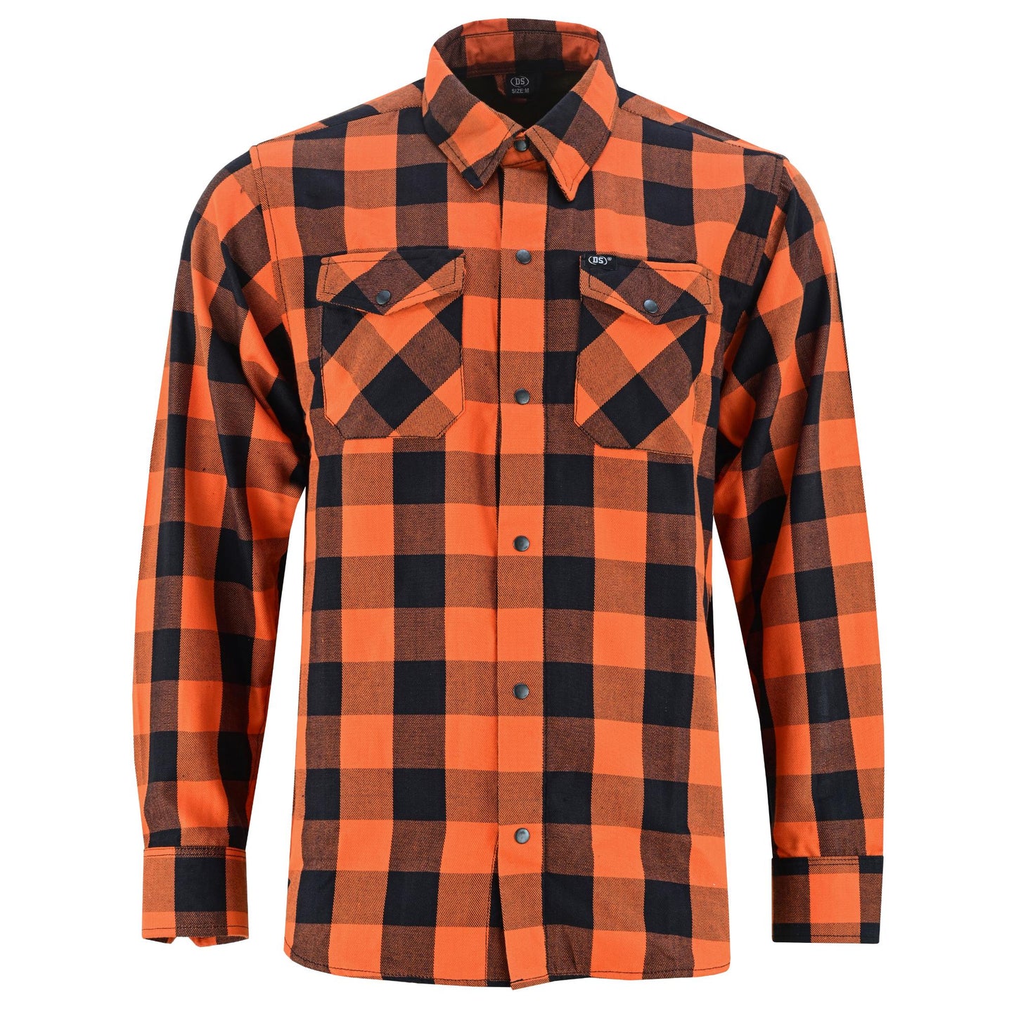 Flannel Shirt - Orange and Black