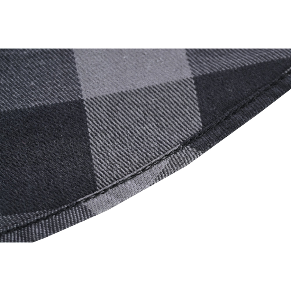 Men’s Gray Black Sleeveless Flannel