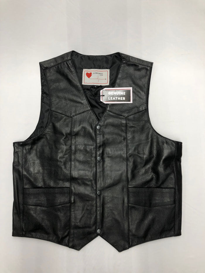 Men's Leather LVAD Vest